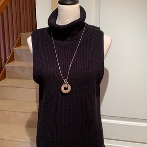 BP. High/Low knit sleeveless top/dress. Turtleneck. Size S.